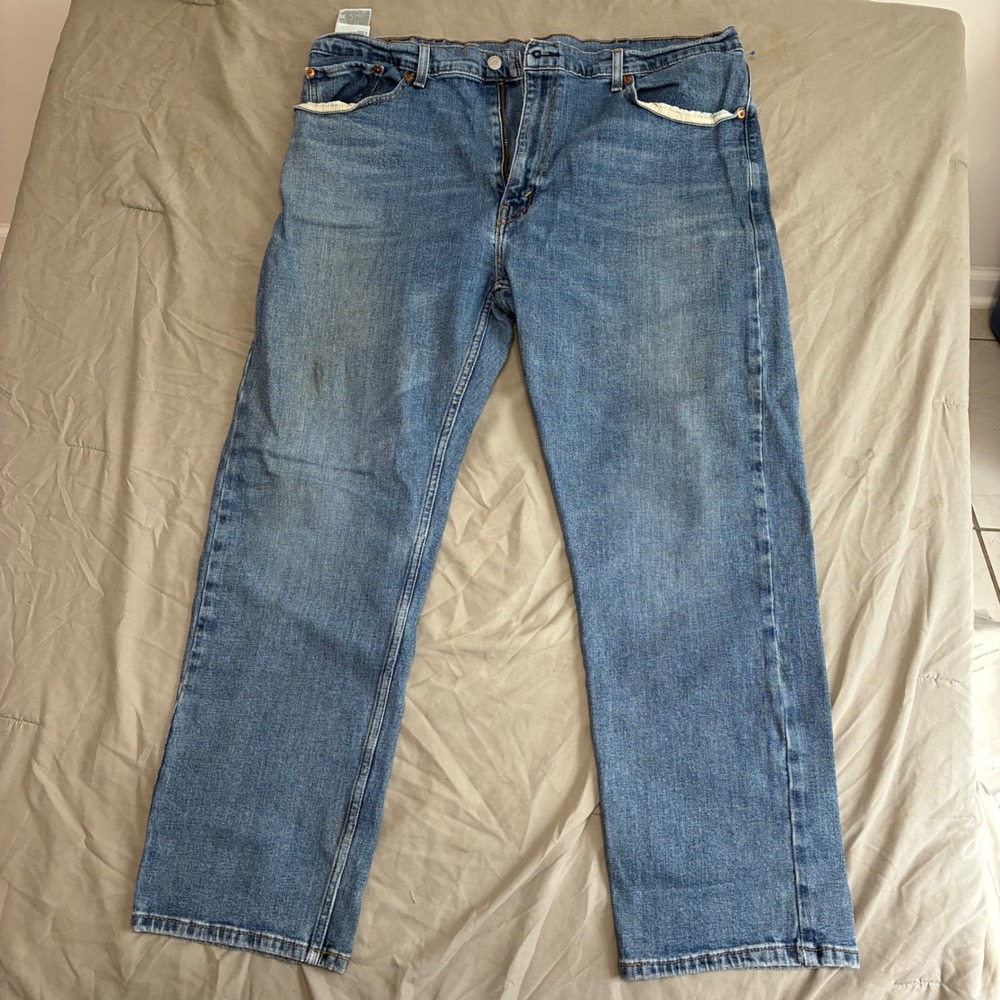 Levis 541 Athletic Taper Mens Blue Jeans Medium Wash Denim 39x29